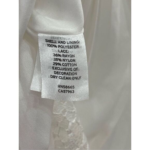 NEW Chelsea 28 White Lace & Chiffon Sleeveless Midi Dress - Size Small - NWT - Picture 6 of 6